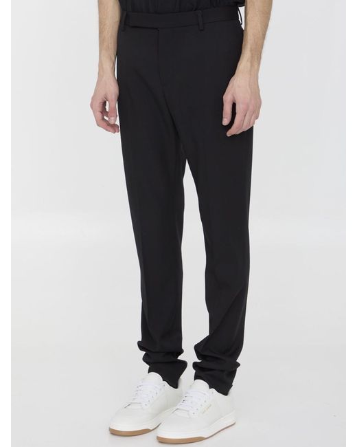 Saint Laurent Black Wool Trousers for men