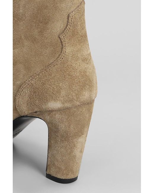 Strategia Brown High Heels Ankle Boots