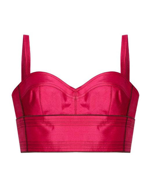 Tory Burch Pink Silk Bra Top