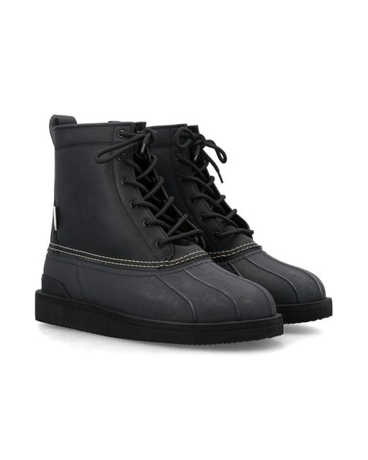 Suicoke Black Alal-Wpab Ankle Boots