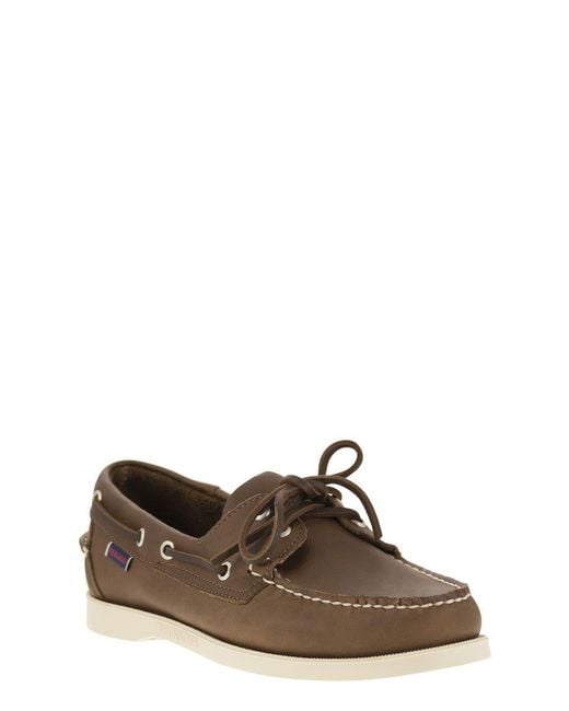 Sebago Brown Docksides Portland for men