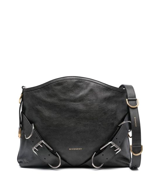 Givenchy Black Voyou Medium Leather Houlder Bag