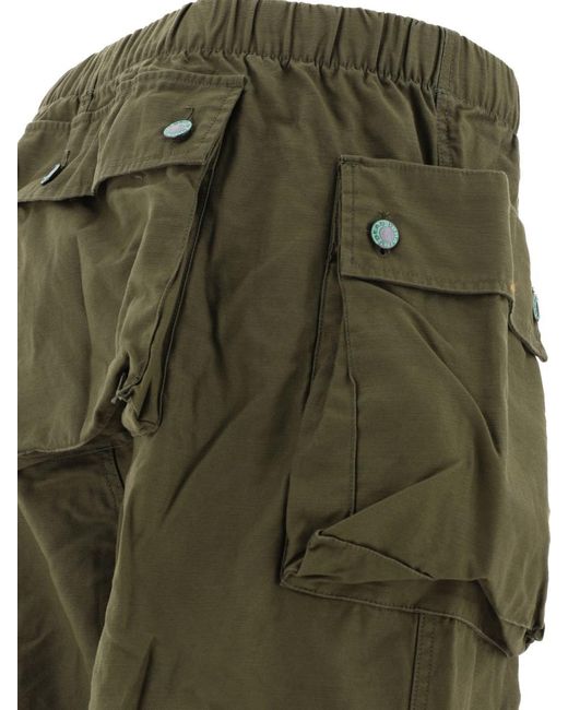 Brain Dead Green "Military Cloth P44" Cargo Trousers for men