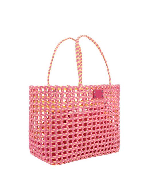 MSGM Pink Basket Medium Bag