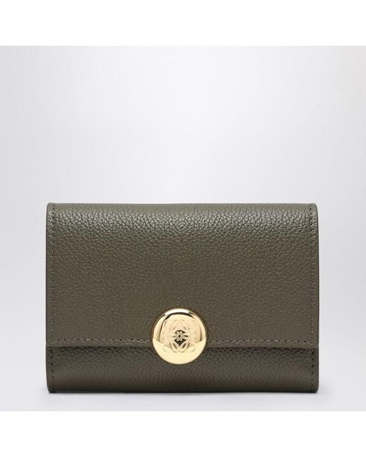 Loewe Green Small Pebble Wallet