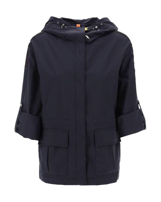 Parajumpers Blue "hailee Hooded Midi Park