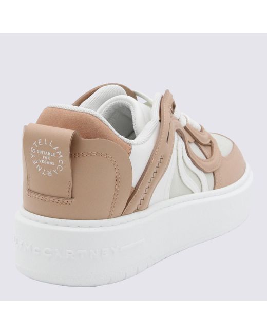 Stella McCartney Pink Leather S-Wave Sneakers