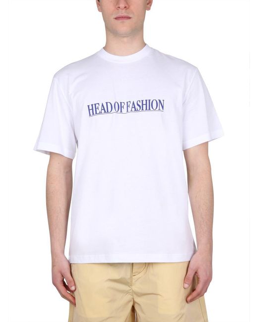 Sunnei White Head Of Fashion T-shirt for men