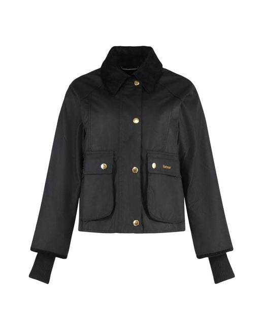 Barbour Black Beadnell Waxed Cotton Jacket