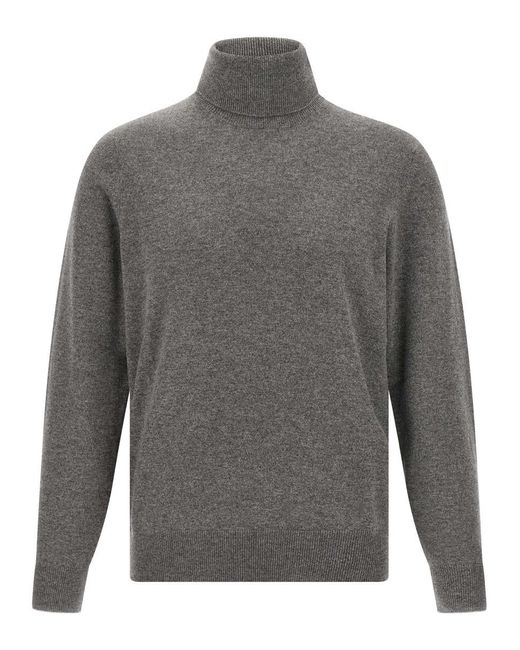 Brunello Cucinelli Gray 'Turtleneck' Sweater for men
