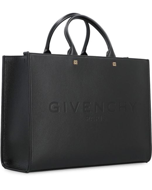 Givenchy Black G Leather Tote