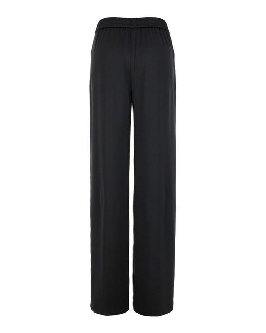 Herno Blue Relaxed Pants With Drawstring