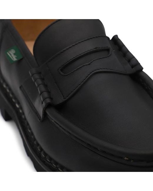 Paraboot Black Flat Shoes for men