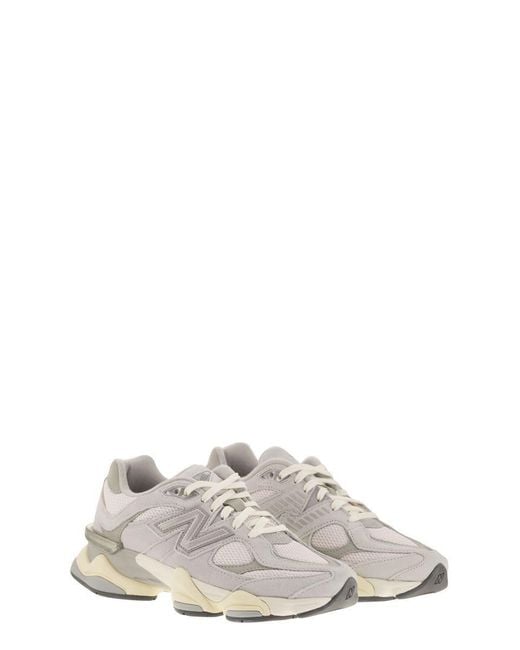 New Balance White 9060 - Sneakers