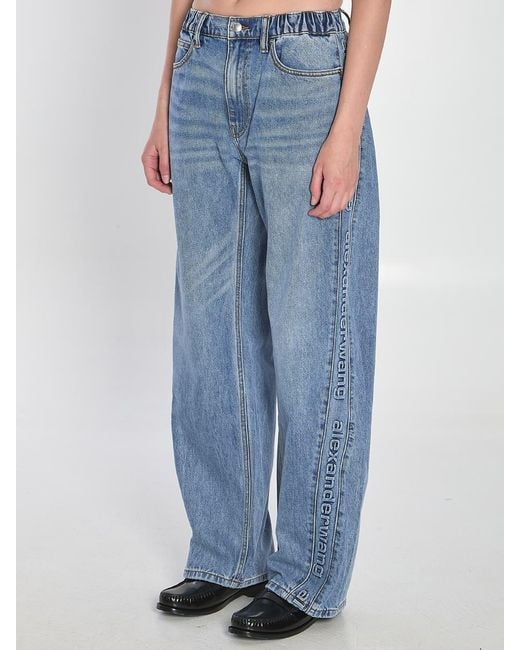 Alexander Wang Blue Balloon-fit Joggers