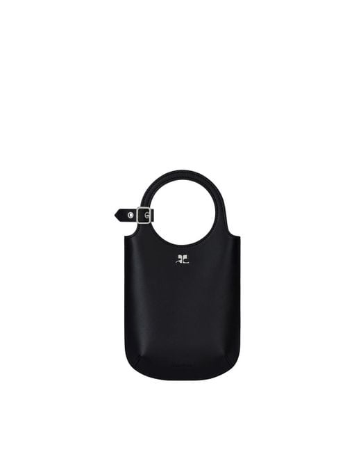 Courreges Black Slim Holy Bag