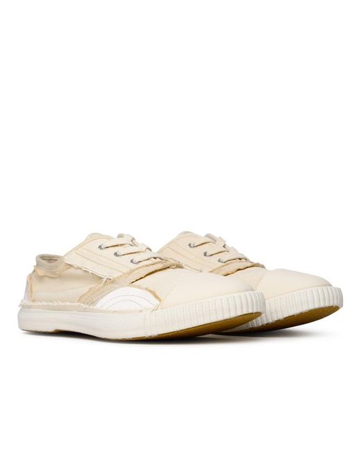 Maison Margiela Natural Cream Cotton Sneakers for men