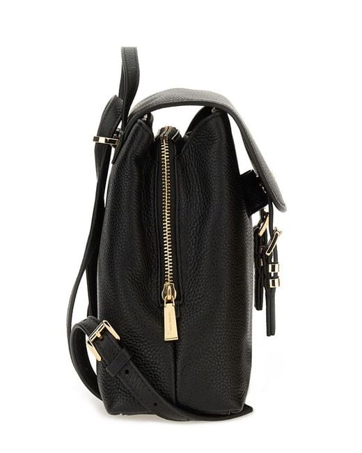 Michael Kors Black Leather Backpack