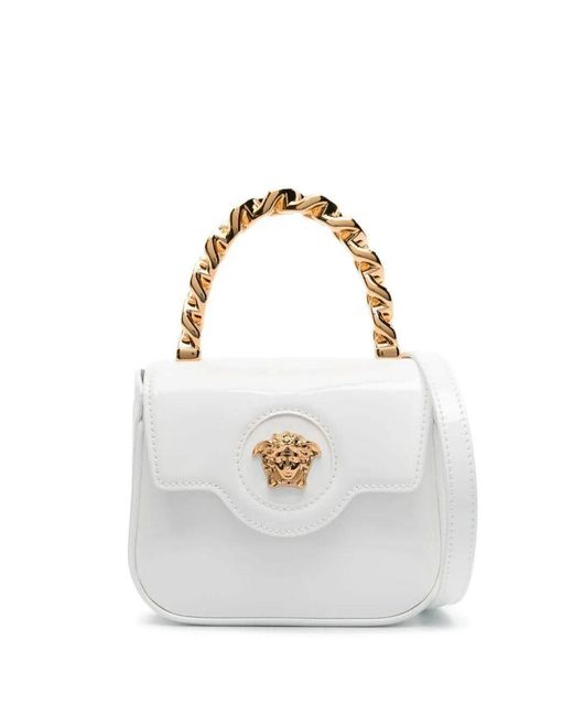 Versace White 'la Medusa' Mini Bag
