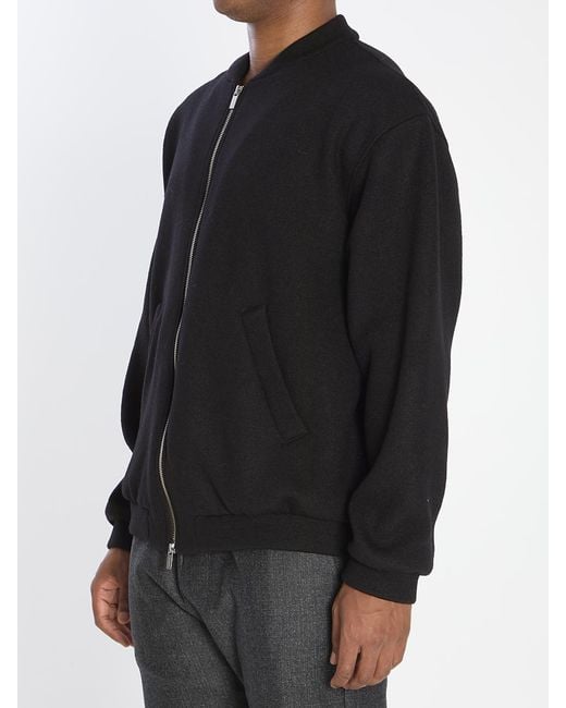 Barena Black Gabier Lanoso Outerwear for men