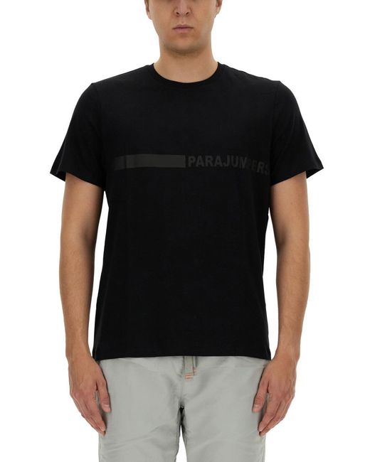 Parajumpers Black "Space" T-Shirt for men