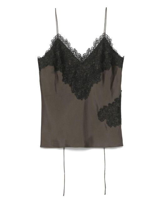 Rohe Black Lace Silk Camisole