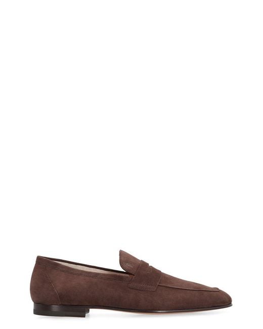 Tod's Brown Flat Shoes for men