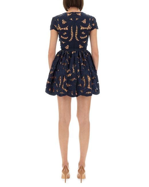 Self-Portrait Black Mini Dress With Bow