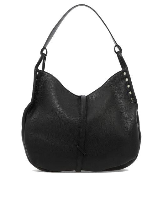 Zanellato Leather "ima M Daily" Shoulder Bag in Black Lyst