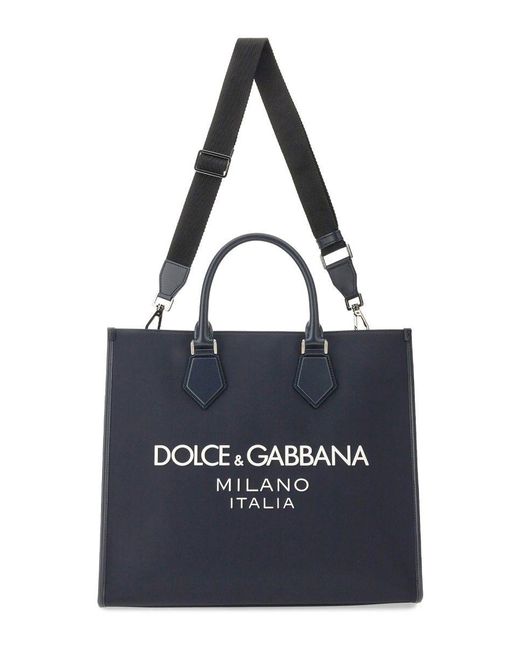 Dolce & Gabbana Blue Large Shopping Bag for men