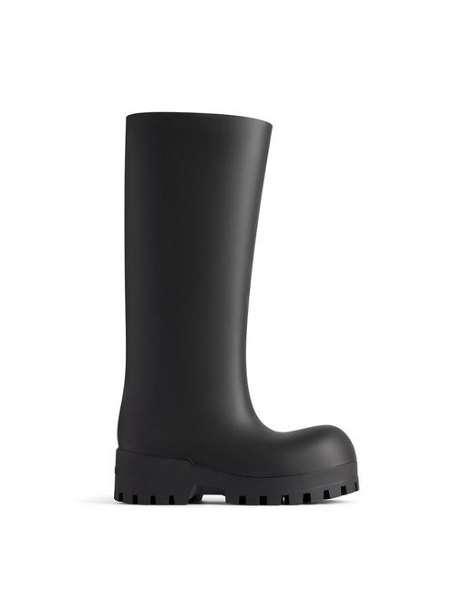Balenciaga Black Bulldozer Rain Boots Shoes