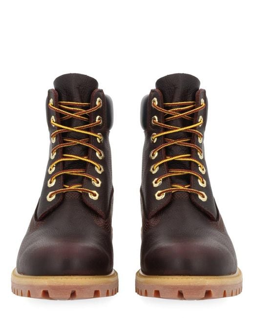 Timberland Brown Waterproof Lace-Up Boot for men