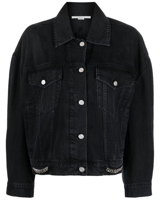 Stella McCartney Black Button-up Denim Jacket