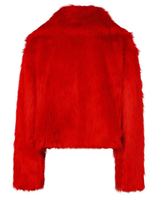DSquared² Red 'Pop Fox' Acrylic Blend Jacket