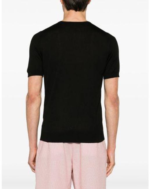 Tagliatore Black T-Shirts And Polos for men