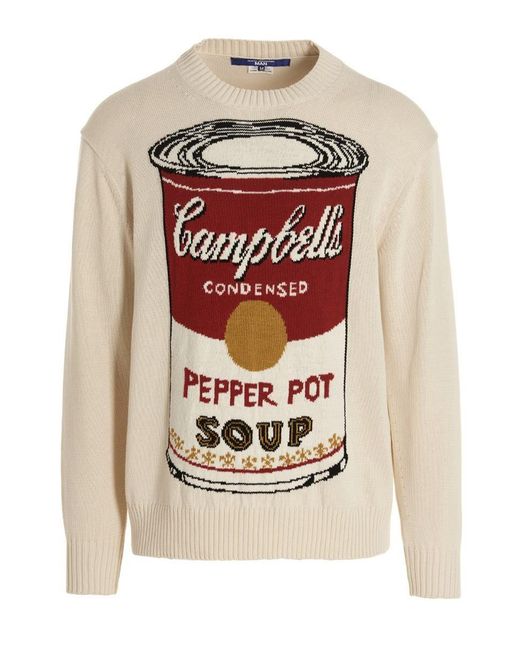 Junya Watanabe Soup Andy Warhol Sweater in White for Men | Lyst