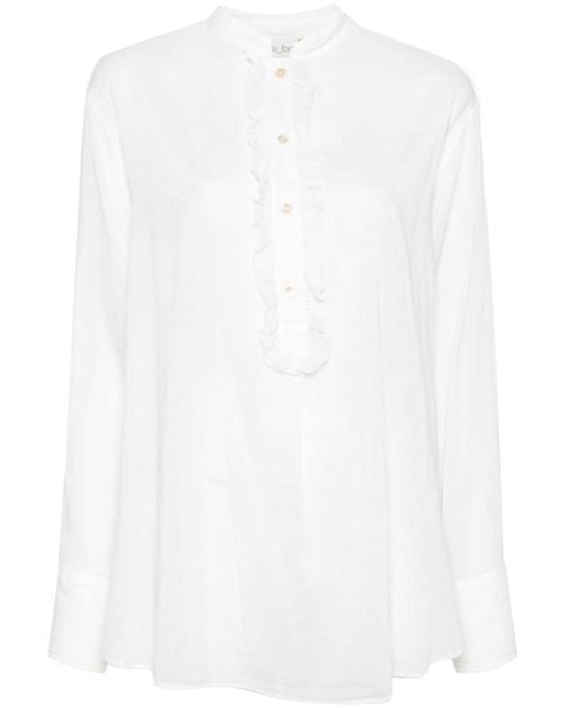 Forte Forte Henley Blouse in White | Lyst