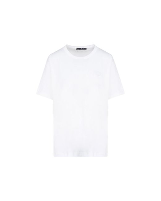 Acne White Nash Face T-shirt Tshirt