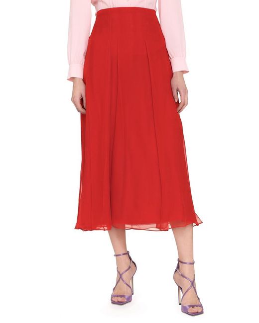 Gucci Red Skirt