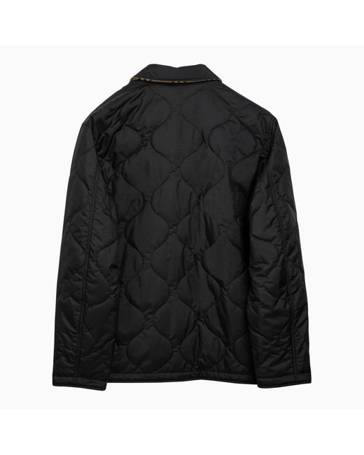 Burberry Black Reversible Quilted Jacket for men