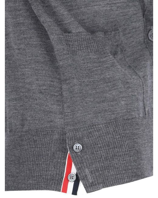 Thom Browne Gray 4-Bar Cardigan