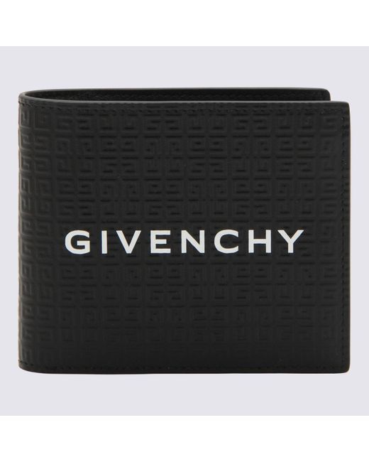 Givenchy Black Leather Bifold Wallet for men