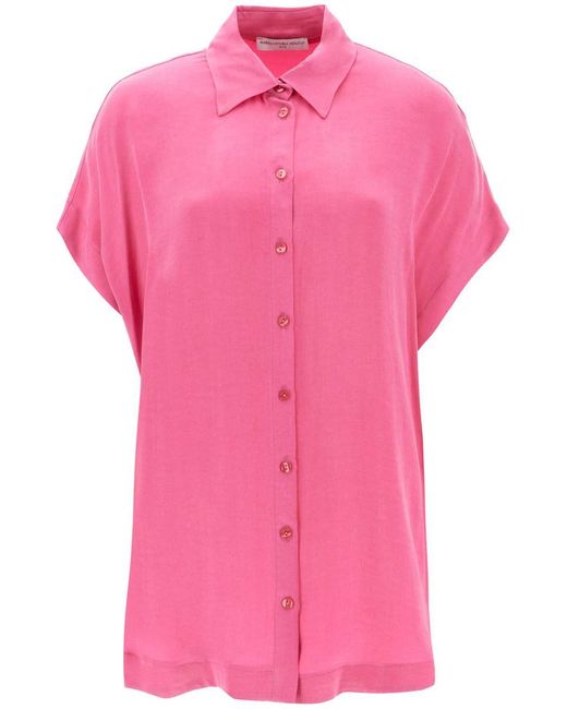 MVP WARDROBE Pink 'santa Cruz' Short-sleeved Shirt