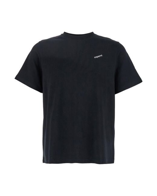 Coperni Black Logo Boxy T-Shirt for men