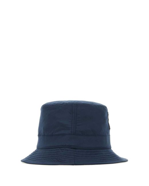 Stone Island Logo-patch Woven Bucket Hat in Blue for Men | Lyst Canada