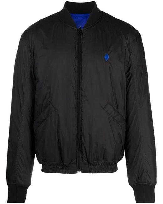 Marcelo Burlon Black County Of Milan Cross Reversible Bomber Jacket Clothing for men