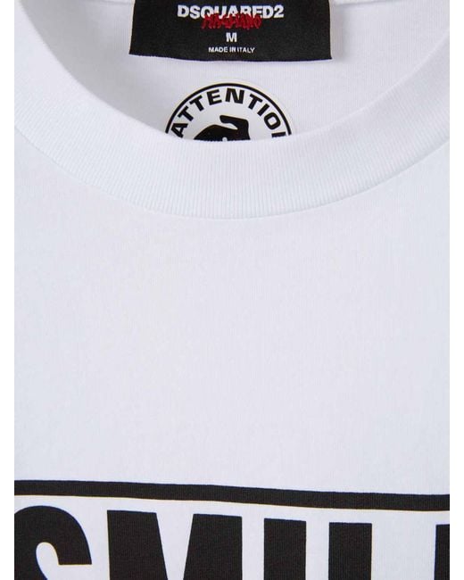 DSquared² White Basic T-Shirt for men