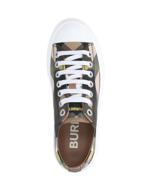 Burberry White Check Sneakers