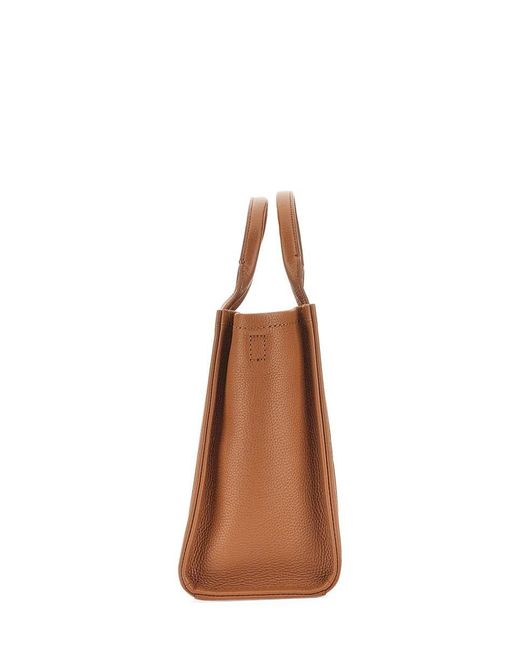 Marc Jacobs Brown The Medium Tote Leather Bag