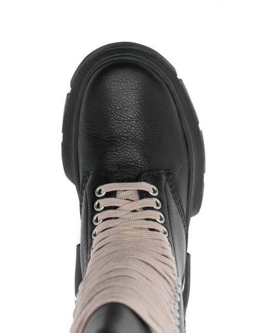Rick Owens Black X 1918 Leather Boots